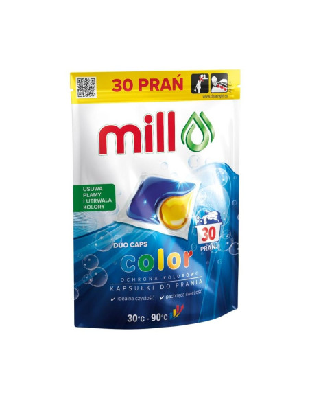 Mill DUO gelové kapsle na praní barevného prádla 30 ks