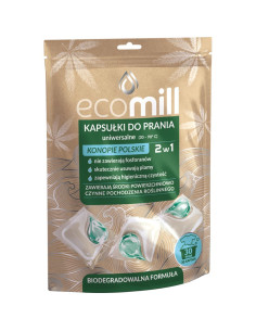 ECO Mill DUO 2v1 kapsle na praní s konopím 30 ks