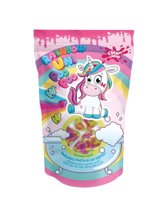 Rainbow Uni Poo Poo šumivé koule do koupele 10 ks žluté 100 g