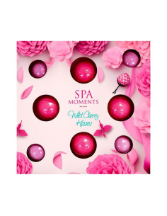 Spa Monents set šumivých koulí do koupele Cherry 4x30g + 4x20g