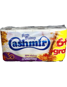 CASHMIR toaletní papír 2 vrstvý 6+2 ks Bílý 15 m