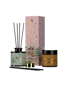 HISKIN set svíce 150 ml a dekorativní osvěžovač PINK