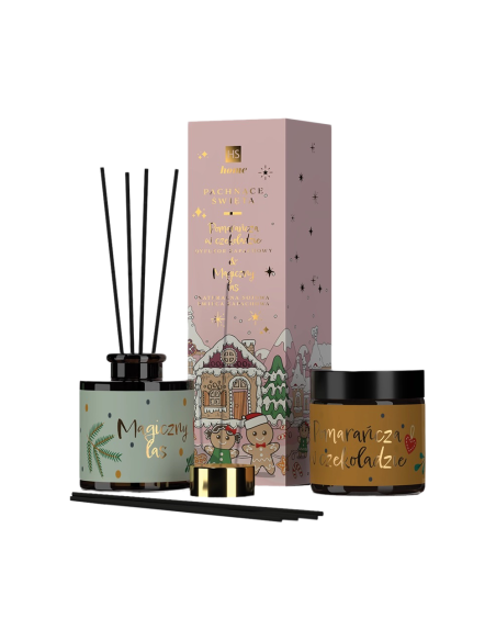 HISKIN set svíce 150 ml a dekorativní osvěžovač PINK