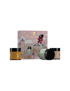 HISKIN set 4 svící PINK (mango, les, koření, pomeranč v čokoládě)
