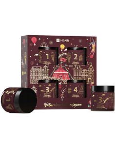 HISKIN set 4 svící RED (červené víno, zimní večer, káva, skořice)