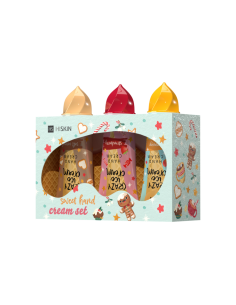 HISKIN set krémů na ruce Ice cream (mango, jahoda, karamel)
