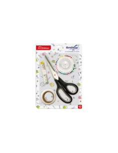Setablu set na šití (nůžky, metr, špendlíky)