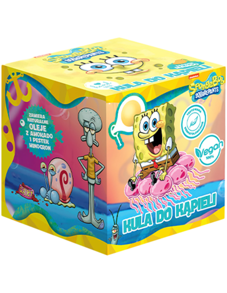 Sponge Bob šumivá koule do koupele (mango) 165 g