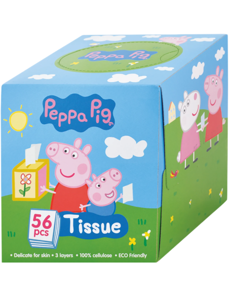 Peppa Pig papírové kapesníky 3 vrstvé BOX 56 ks