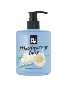 NIBO tekuté mýdlo s dávkovačem Moisturizing White tulips 500 ml