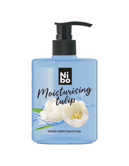 NIBO tekuté mýdlo s dávkovačem Moisturizing White tulips 500 ml