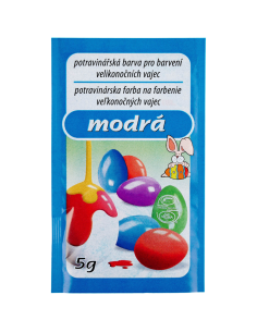 Barva na vejce 5 g - Modrá