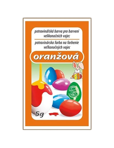 Barva na vejce 5 g - Oranžová