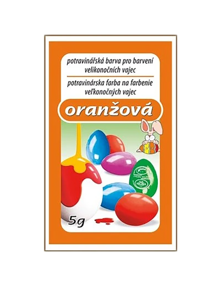Barva na vejce 5 g - Oranžová