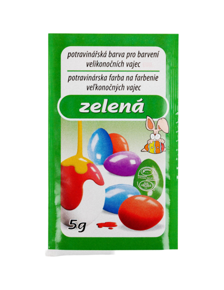 Barva na vejce 5 g - Zelená
