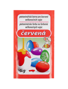 Barva na vejce 5 g - Červená