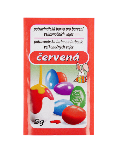 Barva na vejce 5 g - Červená