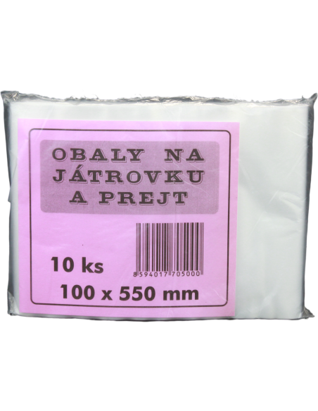 Obaly na tlačenku 100x550 mm 10 ks