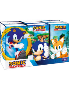 Kapesníky Sonic s potiskem 4 vrstvé, folie 6 ks