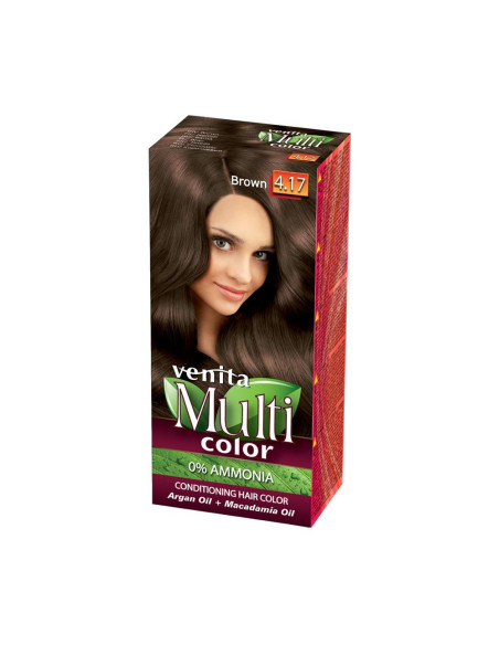 Multi color barva na vlasy 4.17 hnědá 50+50