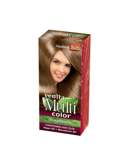 Multi color barva na vlasy 4.34 lískový ořech 50+50