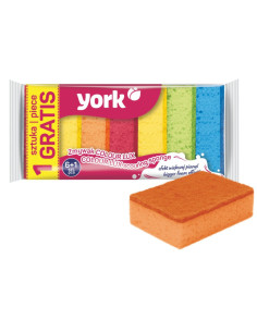 YORK houbička na nádobí colour LUX 6+1 ks