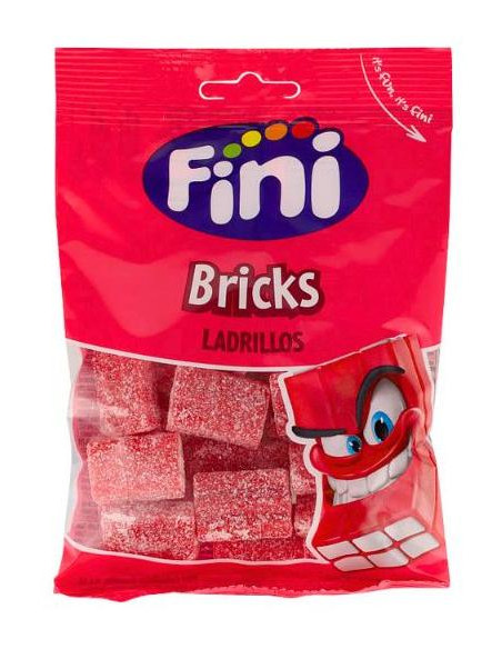 212 - FiNi Kyselé Jahodové Cihličky 1000g