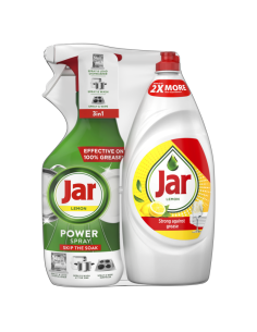 Jar Power Spray do myčky Lemon 3v1 500ml + Jar 900ml Lemon