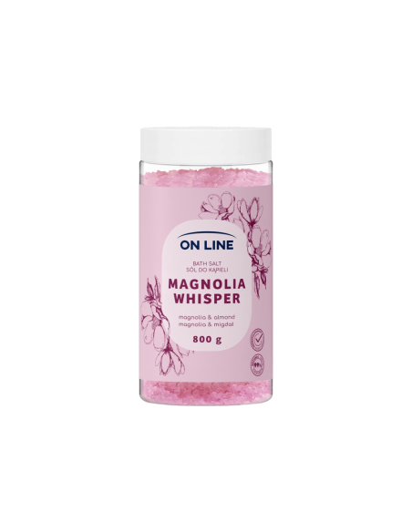 On line sůl do koupele Magnolie a mandlové mléko 800 g