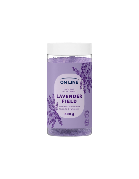 On line sůl do koupele Levandule a mandlový olej 800 g