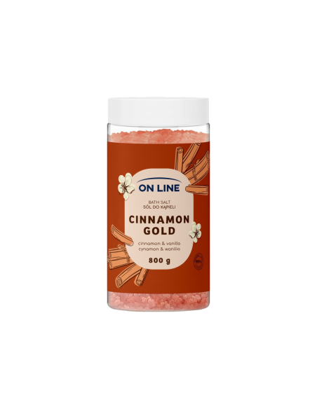On line sůl do koupele Skořice 800 g