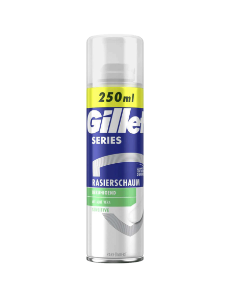 Gillette pěna na holení sensitiv s aloe vera 250 ml