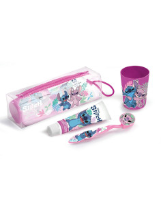 Stitch set zubní kartáček + kelímek + pasta