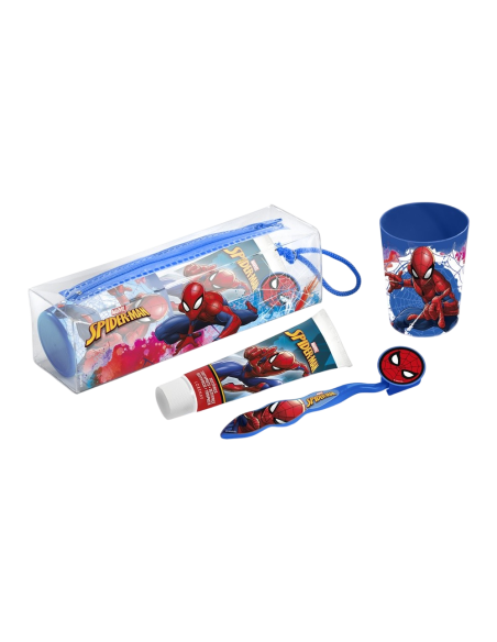 Spiderman set zubní kartáček + kelímek + pasta