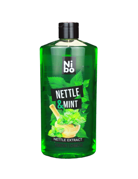 NIBO šampon Kopřiva a mint pro mastné vlasy 500 ml