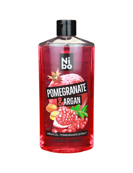 NIBO šampon Granátové jablko a argan pro suché vlasy 500 ml
