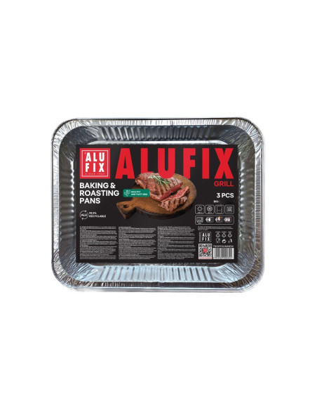 Alu fix univerzální hliníková miska 32 x 26 x 4,5 cm, 3 ks