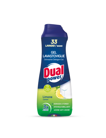 Dual power gel do myčky nádobí Lemon 33 dávek 660 ml