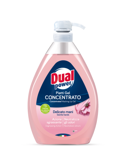 Dual power koncentrovaný gel na nádobí Jemný 1 L