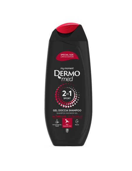 Dermomed 2v1 pánský sprchový gel a šampon Sport 250 ml