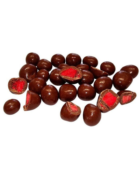 176 - Mrazem sušené jahody v ml. čokoládě 400g