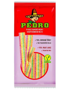 104 - AKCE -15% (16,90 sáček) PEDRO Duha pásky 80g/20 ks
